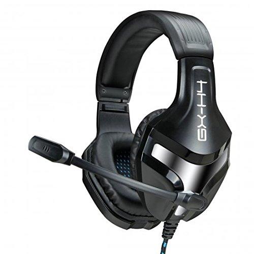 Enhance GX-H4 Computer Gaming Headset with Microphone - Braided Cable, Noise Isolating Headphones, Comfort Design Headband - Connect with 3.5mm AUX - INFILTRATE Series