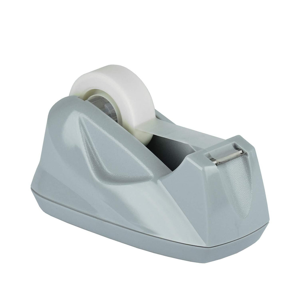 Acrimet Premium Desktop Tape Dispenser Non-Skid Base (Heavy Duty) (Platinum Silver Color)