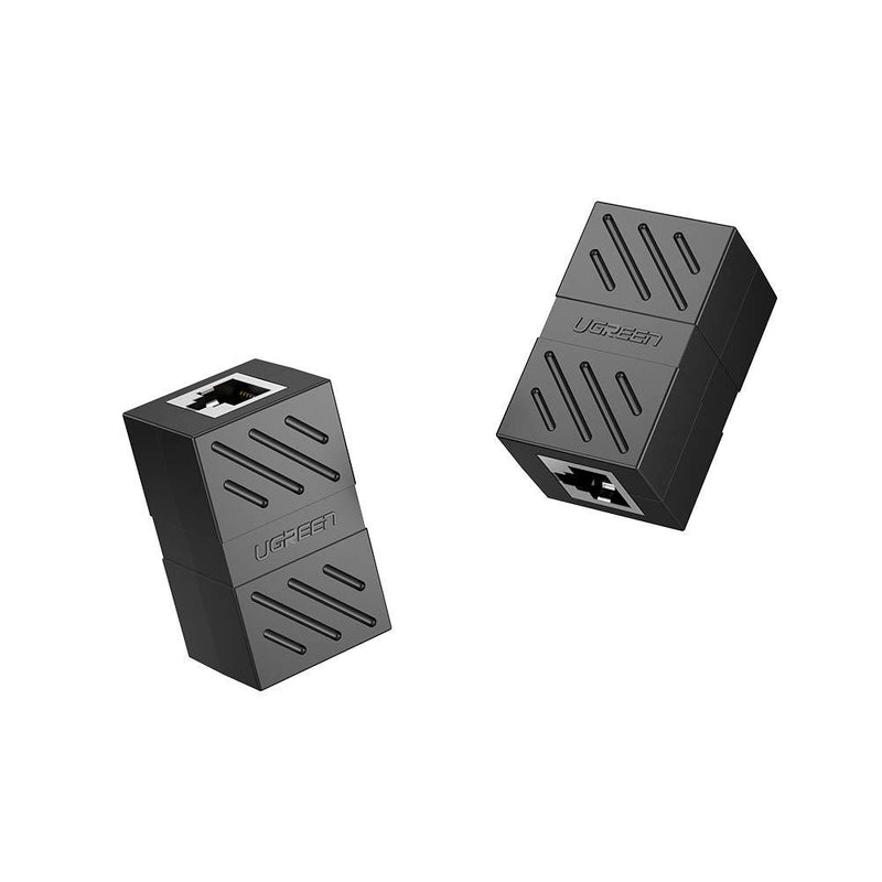 UGREEN RJ45 Coupler 2 Pack in Line Coupler Cat7 Cat6 Cat5e Ethernet Cable Extender Adapter Female to Female Black