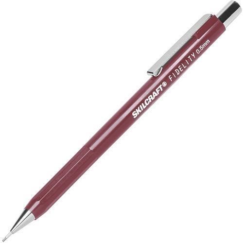 Skilcraft - SKILC.M.7520-00-590-1878 - NULL SKILCRAFT Mechanical Pencils.5mm, Fine Pt, 12/Pk, Burgundy Barrel (7520-00-590-1878)