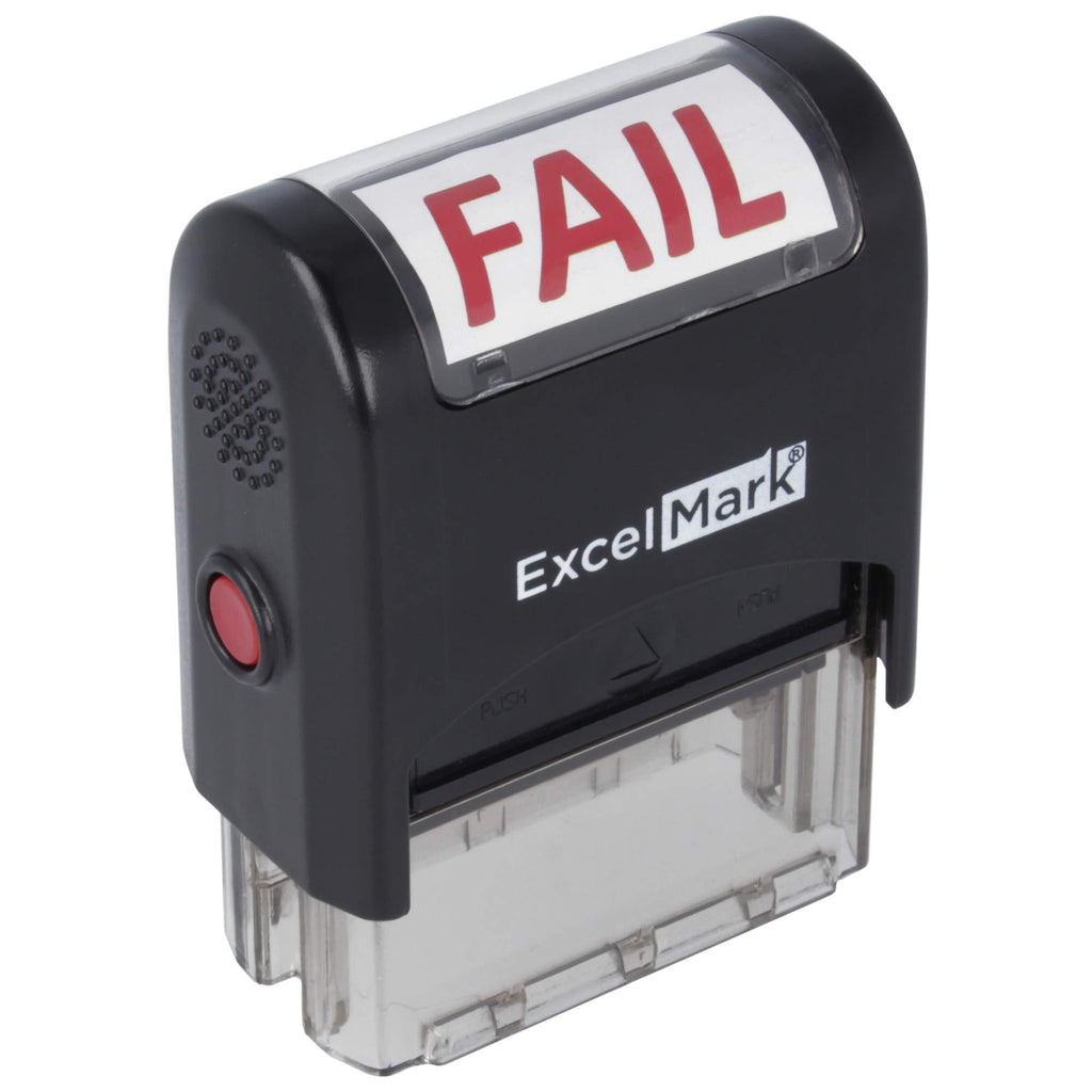 Bold Fail Stamp – ExcelMark Self-Inking A-1539 (Red Ink) Red Ink