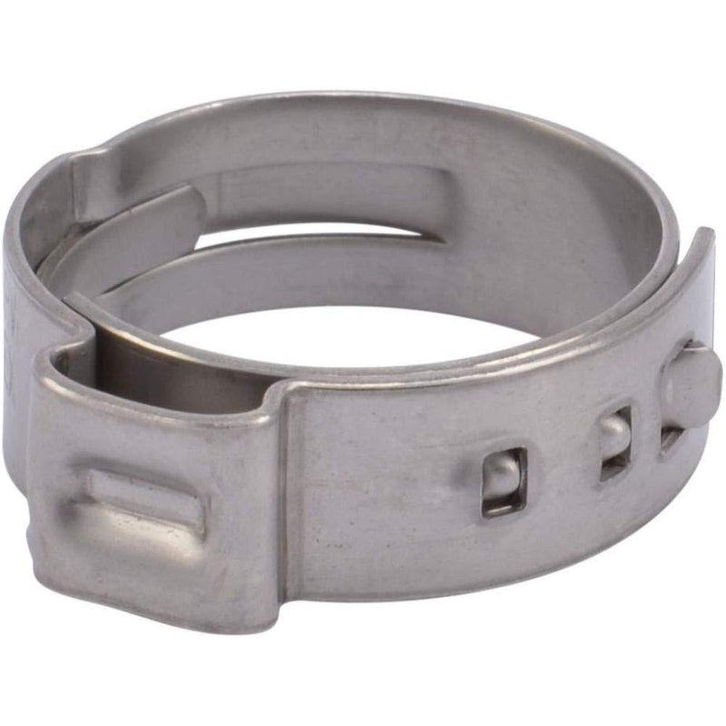 SharkBite Oetiker UC955CP100, 100-Pack, Stainless Steel 3/4 inch PEX Barb Clamp Rings