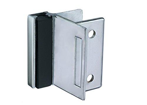 Harris Hardware TP5110-I Strike & Keeper Die Cast Zamac Chrome Plated Square Edge Partition with 1-1/4" Partition Thickness