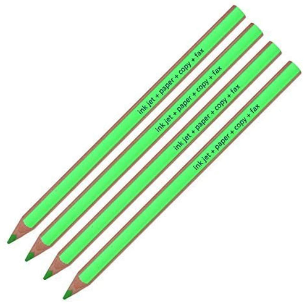 Staedtler Textsurfer Dry Highlighter Pencil 128 64 Drawing for Writing Sketching Inkjet,Paper,Copy,fax(Pack of 4) (Green 4 Pencils) by Staedtler