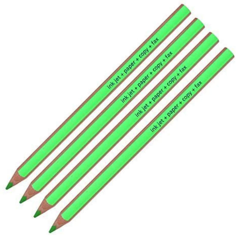 Staedtler Textsurfer Dry Highlighter Pencil 128 64 Drawing for Writing Sketching Inkjet,Paper,Copy,fax(Pack of 4) (Green 4 Pencils) by Staedtler