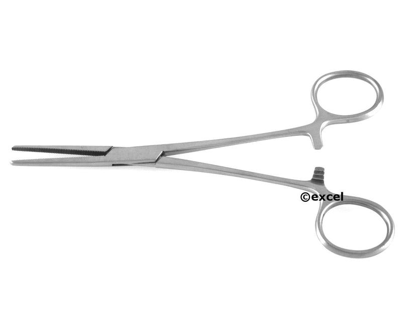 Crile Forceps Straight Serrated Jaws Hemostat Clamps (Select Size 5.5" / 6.25") - SurgicalExcel (6.25" (Rankin Crile)) 6.25" (Rankin Crile)