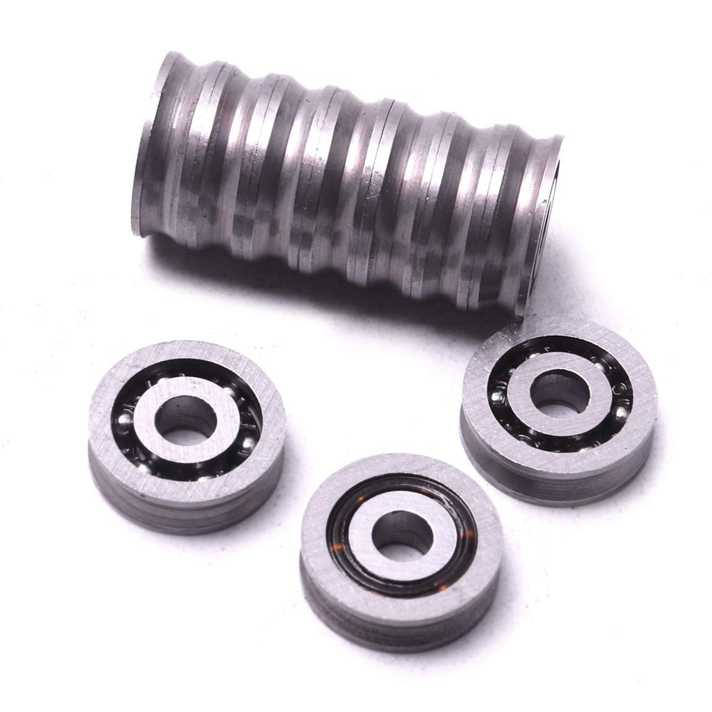 Atoplee V Groove Ball Bearings 10pcs 3x10x3mm HCS 603VV Deep Pulley Wheels Roller Bearing