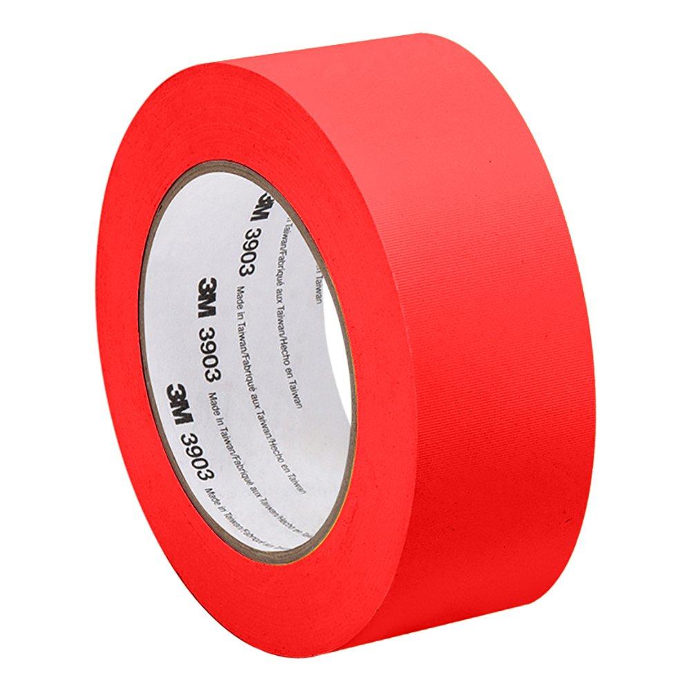 3M - 2-50-3903-RED 3903 Vinyl Duct Tape - 2 in. x 150 ft. Blue Rubber Adhesive Tape Roll with Abrasion, Chemical Resistance. Sealing Tapes