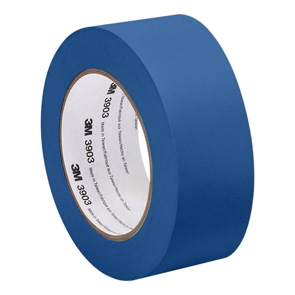 3M 3903 Vinyl Duct Tape - 2 in. x 150 ft. Blue Rubber Adhesive Tape Roll with Abrasion, Chemical Resistance. Sealing Tapes