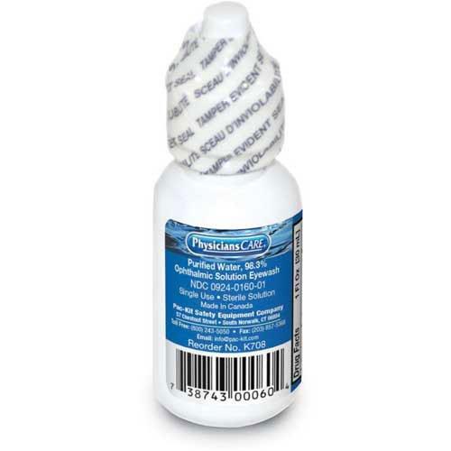 PhysiciansCare Sterile Eye Flush Solution, 1 oz. Bottle - Lot of 6