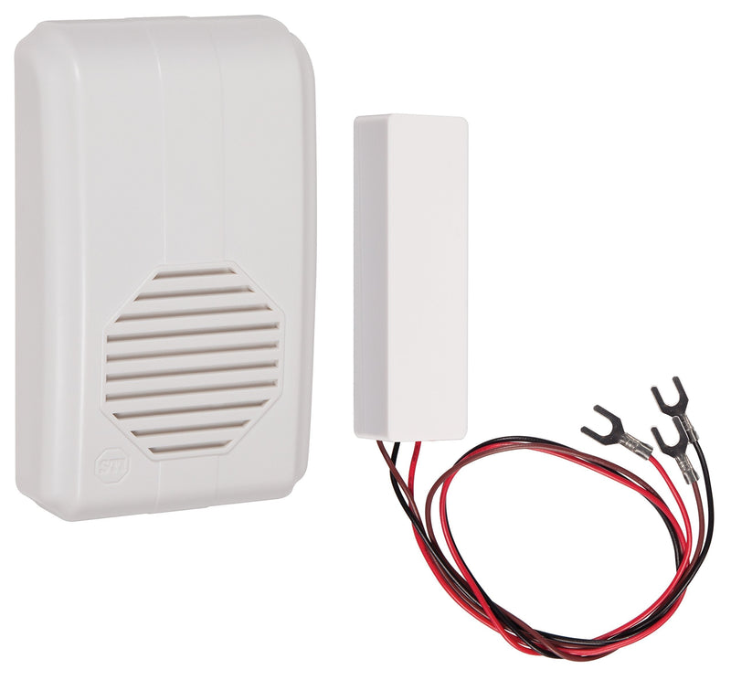 Safety Technology International, Inc. STI-3300 Wireless Doorbell Extender with Receiver Connects to Existing Hardwired Doorbell, Part of Musical Wireless Chime Series 1 White