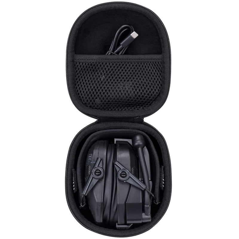 Khanka Hard Travel Case Replacement for Walker's Razor Slim Electronic Muffs Hearing Protection Earmuffs, Case Only