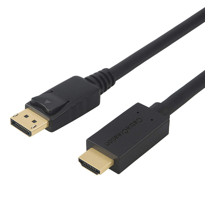Active DP to HDMI Cable(DP1.2), CableCreation 6ft DisplayPort to HDMI,4K x 2K & 3D Audio&Video, Eyefinity Multi-Screen Support,1.8M / Black Active