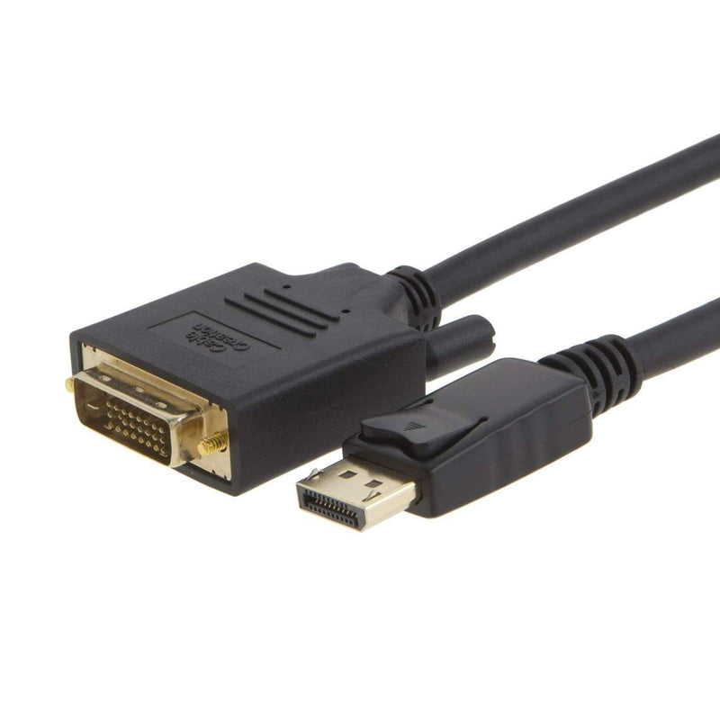 CableCreation Active DisplayPort to DVI Cable, 6ft DP to DVI-I Cord, Eyefinity Support Multi-Screen, 1.8M Black