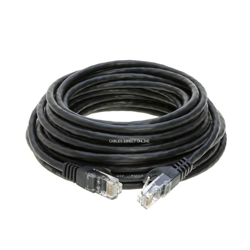 Cables Direct Online Snagless Cat6 Ethernet Network Patch Cable Black 50 Feet 50ft