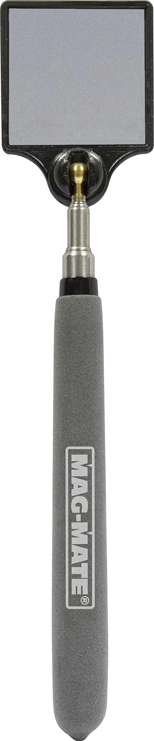 MAG-MATE IMS223 Telescoping Square Stainless Inspection Mirror, 35.5"