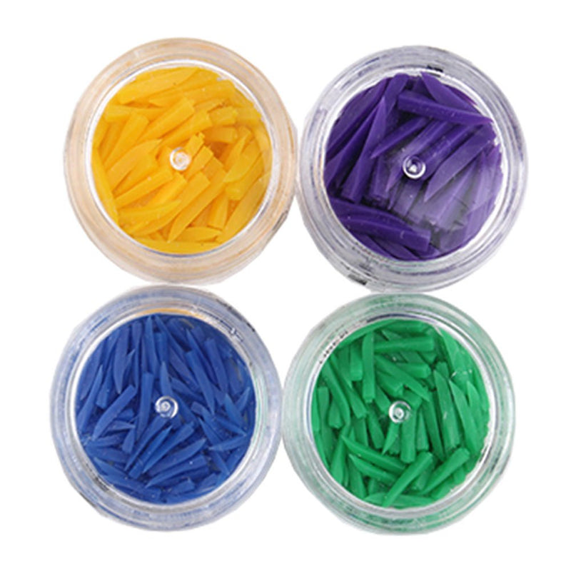 4 Sizes Disposable Dental Plastic Wedge, 400 Pieces Disposable Diastema Wedges,Dental Fixing Wedge
