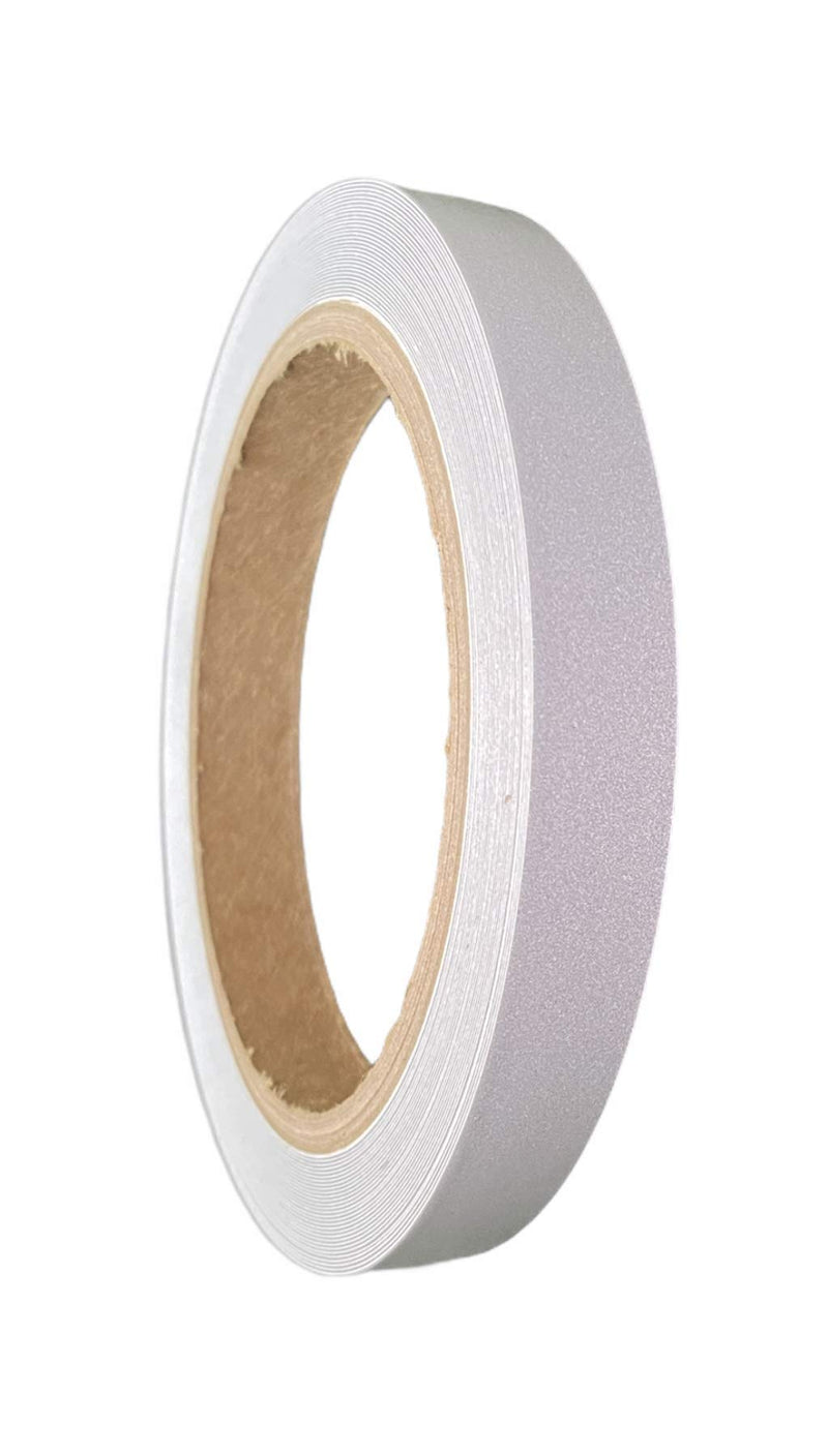 T.R.U. REF-7 Silver/White Engineering Grade Reflective Tape: 1/2 in. wide x 30 ft. length 1/2 in. (Pack of 1)