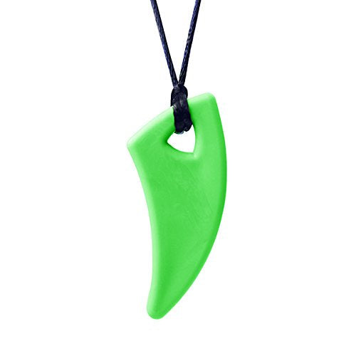 ARK's Saber Tooth Chew Necklace for Mild to Moderate Chewing (Lime Green)