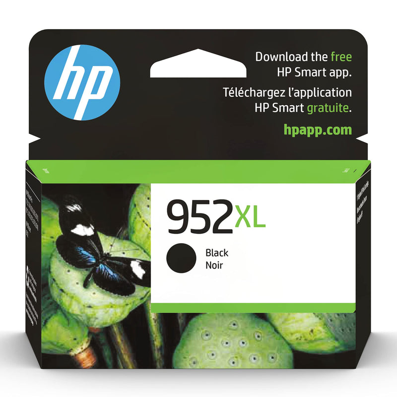 Original HP 952XL Black High-yield Ink Cartridge | Works with HP OfficeJet 8702, HP OfficeJet Pro 7720, 7740, 8210, 8710, 8720, 8730, 8740 Series | Eligible for Instant Ink | F6U19AN