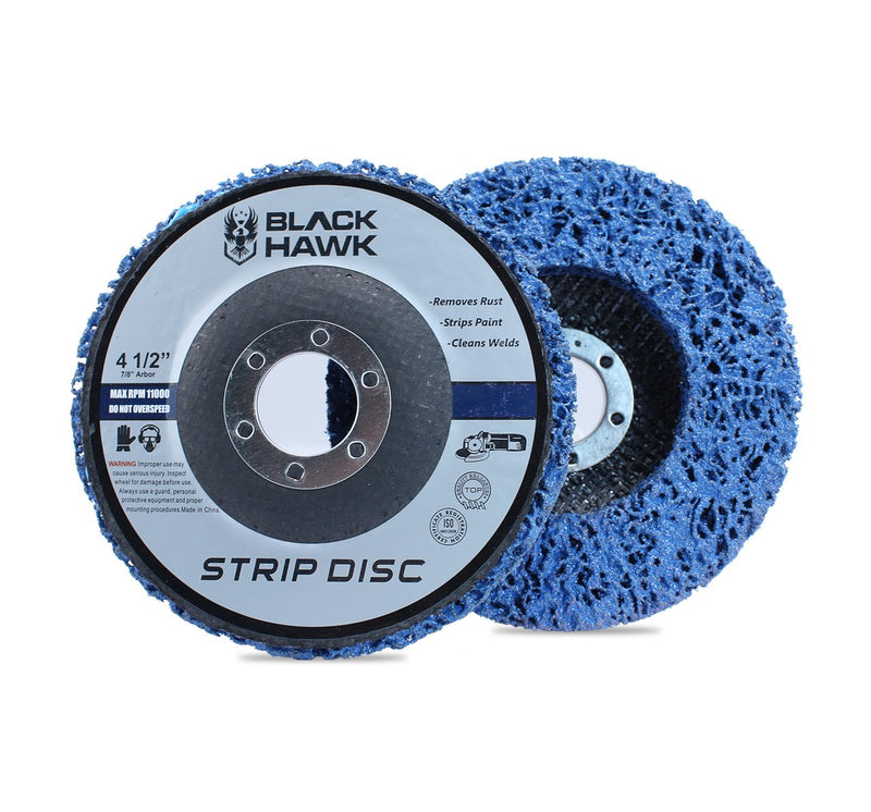 BHA Easy Strip Discs Clean and Remove Paint, Rust and Oxidation 4-1/2” x 7/8” - 5 Pack 4-1/2” x 7/8”