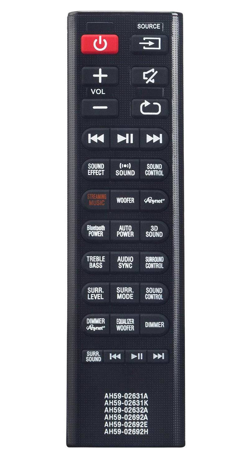 New Replace Remote AH59-02631A AH59-02631K AH59-02632A AH59-02692A AH59-02692E AH59-02692H Fit for Samsung HW-H750 HW-H750/ZA HW-H751 HWH751 HW-J551 HW-JM35 HW-J450 HW- JM6000C Sound bar Home Theater