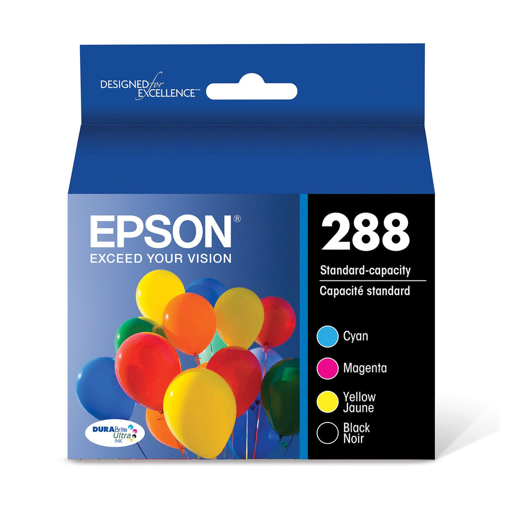 EPSON T288 DURABrite Ultra Ink Standard Capacity Black & Color Cartridge Combo Pack (T288120-BCS) for select Epson Expression Printers, Black and Color Combo Pack