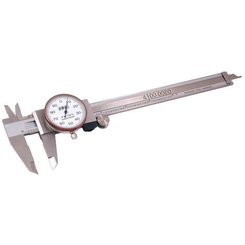 Pro Series by HHIP 4100-0020 Pro-Quality Dial Caliper, 6" 0-6" Range White Face, Pro Series