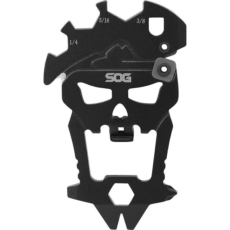 SOG MacV Tool SM1001 - Hardcased Black, 12 Tools in One: Bottle Opener, Screwdrivers