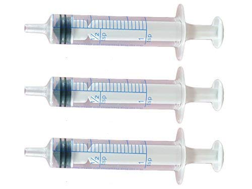 Oral Syringe - 5 mL - Best for dispensing liquids and oils - Individually Wrapped - 5 pcs