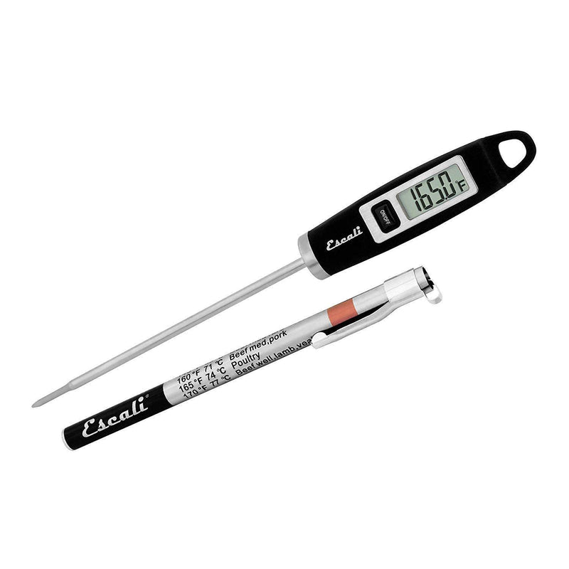 Escali DH1 Gourmet Digital Thermometer, NSF Certified-Black, Standard Black