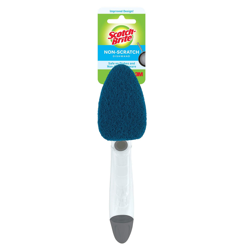Scotch-Brite Non-Scratch Dishwand, Keeps Hands out of the Mess, Pack of 1 1 Count (Pack of 1) Blue