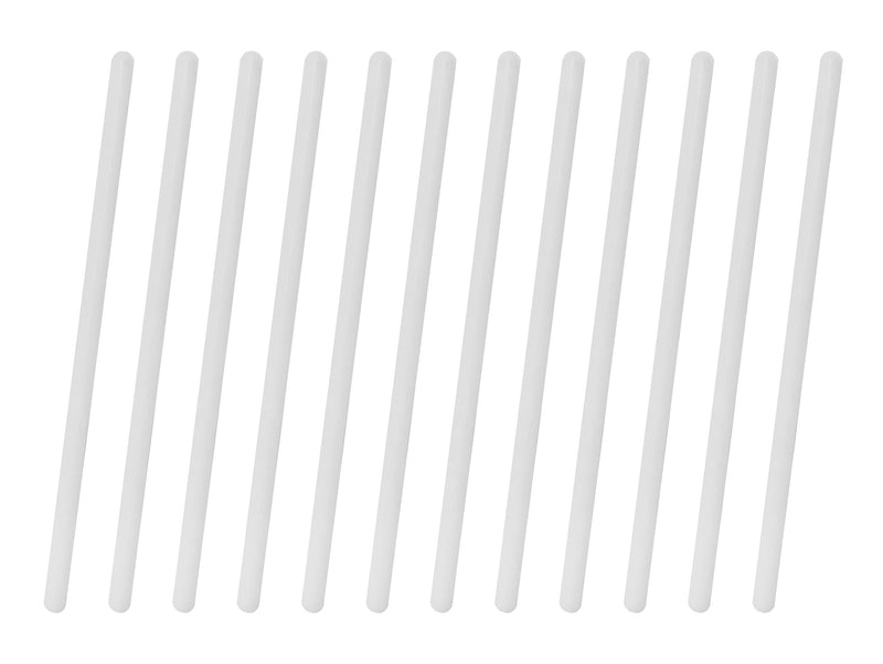 12PK Polypropylene Stirring Rods, 7.9" - Rounded Ends, 7mm Diameter - Excellent for Laboratory or Home Use - Chemical & Heat Resistant Plastic - Eisco Labs