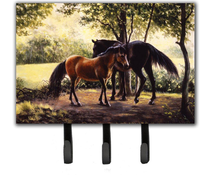 Caroline's Treasures BDBA0055TH68 Horses by Daphne Baxter Leash or Key Holder, Triple, Multicolor