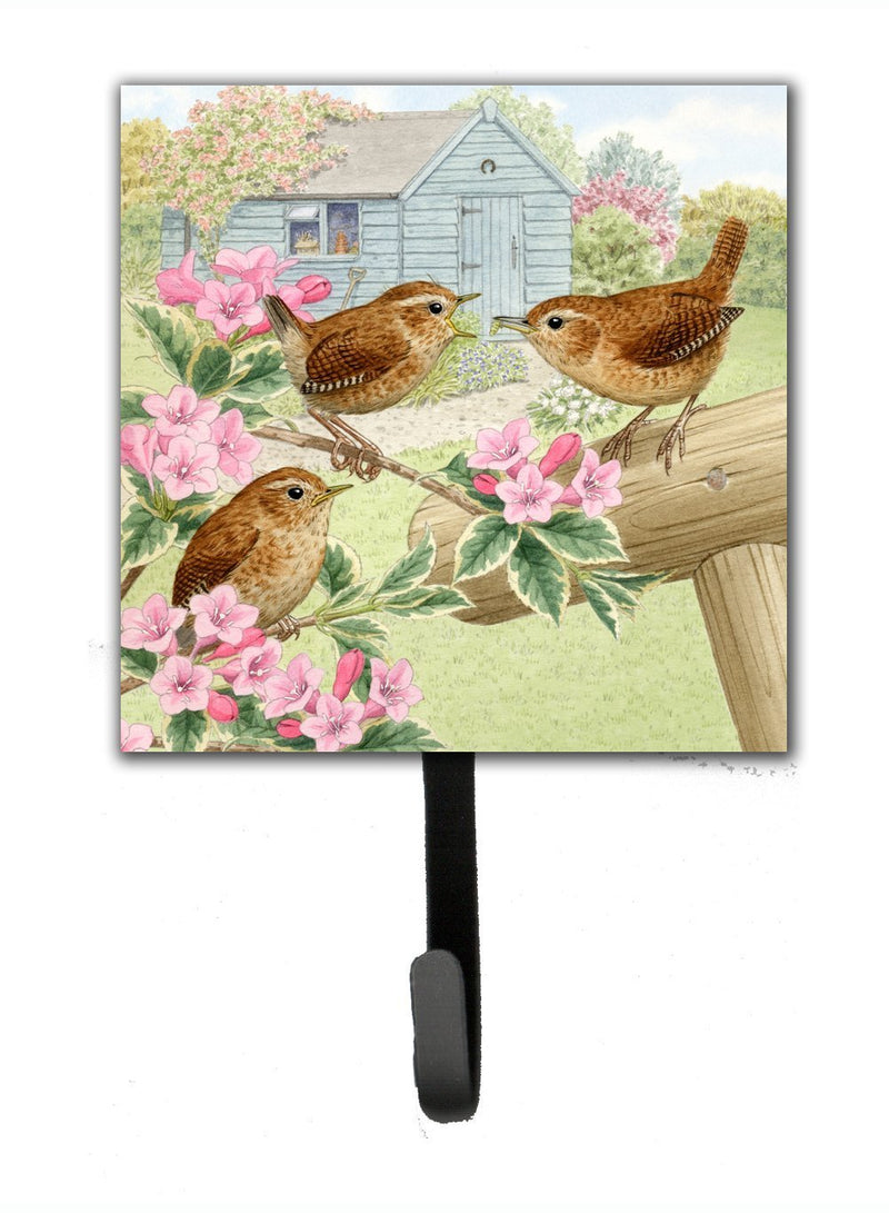 Caroline's Treasures ASAD183ASH4 Wrens by Sarah Adams Leash or Key Holder, 7Hx4.25W, Multicolor