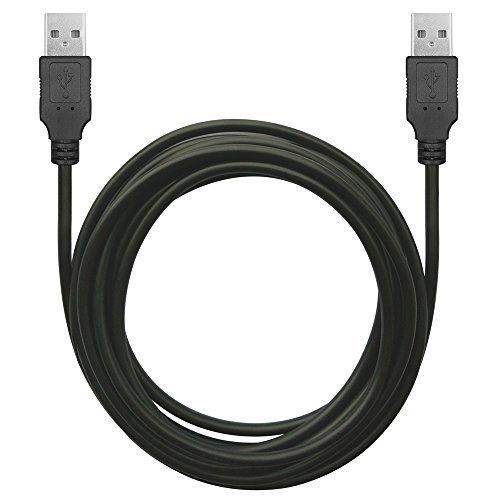 BesCable USB to USB Cable - Superspeed USB 2.0 Type A Male to Type A Male 24 / 28AWG Cable 7 Feet - Black 7Feet-1Pack