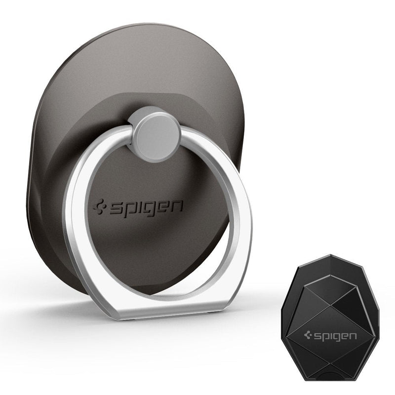 Spigen Style Ring Cell Phone Ring Phone Grip/Stand/Holder for All Phones and Tablets - Space Gray