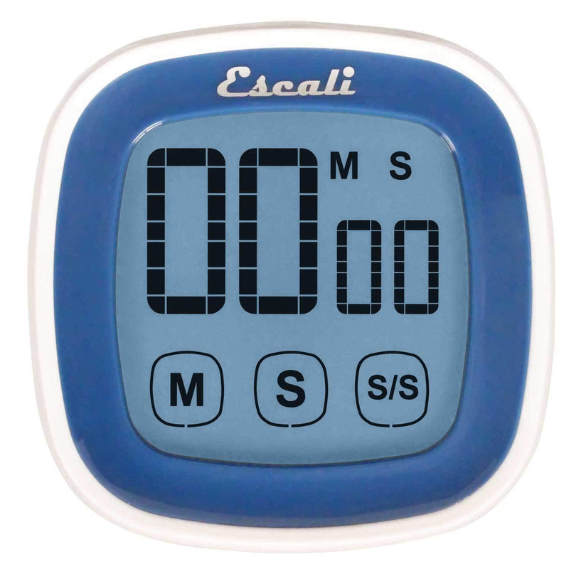 Escali Touch Screen LCD Display Digital Timer, Blue