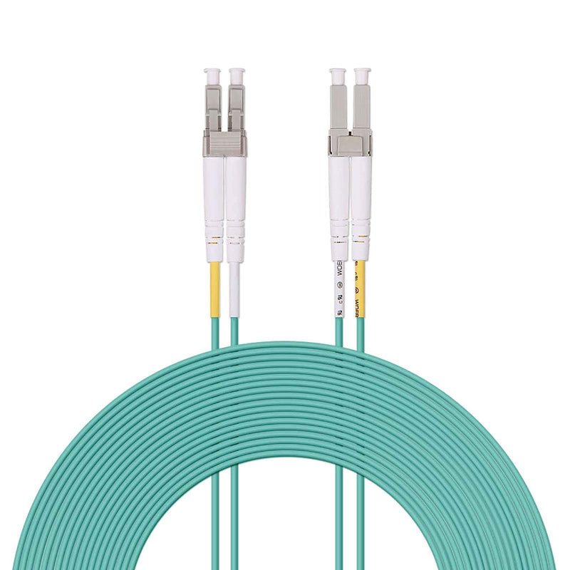 Fiber Patch Cable - LC to LC OM3 10Gb/Gigabit Multi-mode Jumper Duplex 50/125 LSZH Fiber Optic Cord for SFP Transceiver, Computer Fiber Networks and Fiber Test Equipment, 30-Meter(100ft) 30m 1 Pack