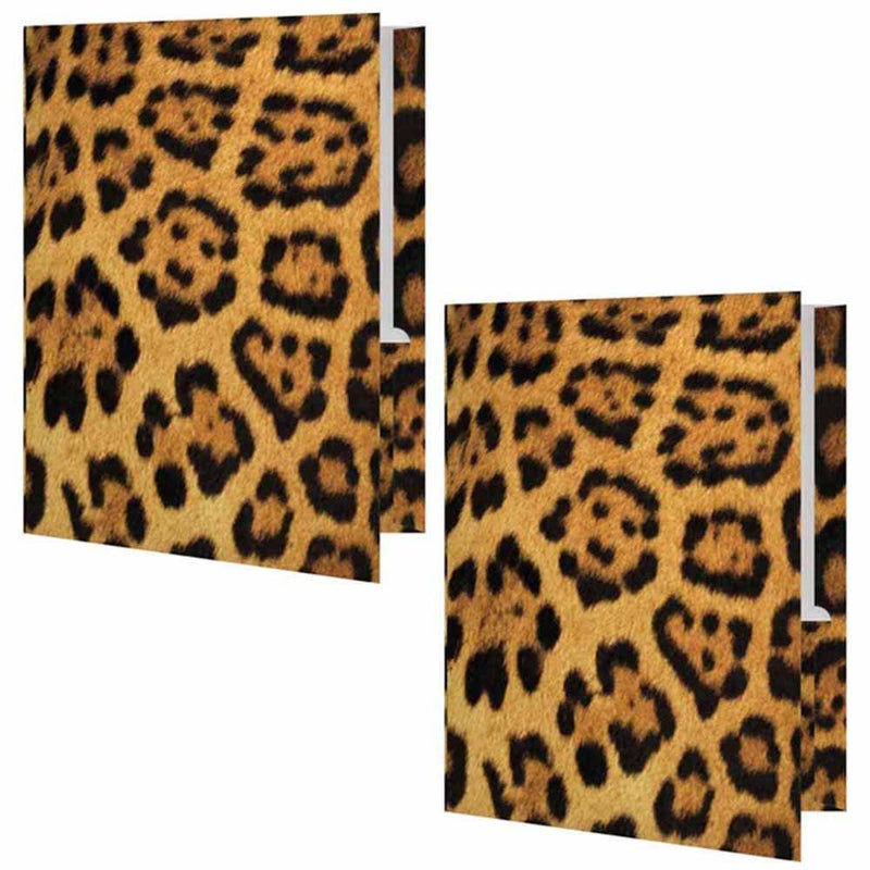 Leopard Animal Print Presentation File Folder - Set of Two