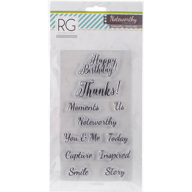 Richard Garay Noteworthy Stamps-Words, Up to 2.25 x 1-inch, 0.38x13.97x26.67 cm, Multicoloured