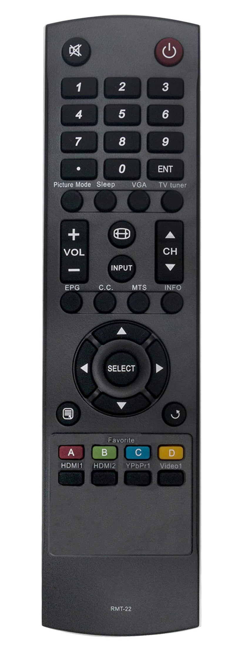 New Remote RMT-22 fit for WESTINGHOUSE TV EW32S5UW UW32SC1W UW32S3PW EW39T6MZ UW39T7HW UW37SC1W UW40T8LW UW46T7HW UX28H1Y1 Sub for RMT-11