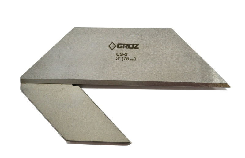 GROZ 3-inch Center Square | Made of Hard Spring Steel | Accurately Find The Center of Round and Cylinder Bars and Stocks | for Machinists and Tool Makers | Professional Grade (03522)