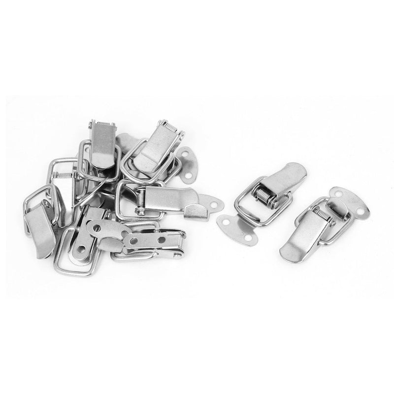 uxcell Drawer Toolbox Metal Spring Loaded Toggle Draw Latch Catch Hasp 10pcs, Metal (Pack of 10)