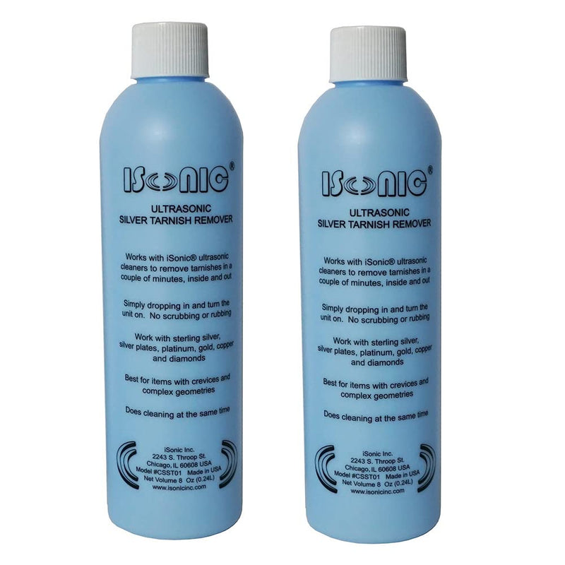 iSonic - CSST01x2 CSST01-8OZx2 Ultrasonic Silver Tarnish Remover (Pack of 2) AVC