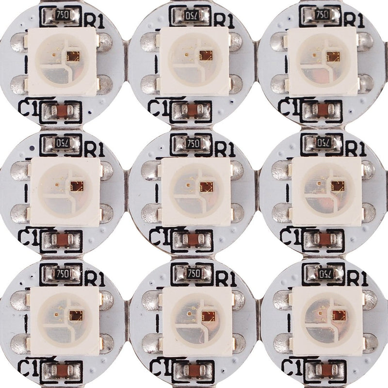 BTF-LIGHTING WS2812B 100PCS 5050SMD Individually Addressable Smart RGB LED Pixel for Arduino 5V DC Single 1-led LED Module Pixels Color Light little rgb LEDs Lampon Black Heat Sink PCB Board Only DC5V Rgb White Pcb