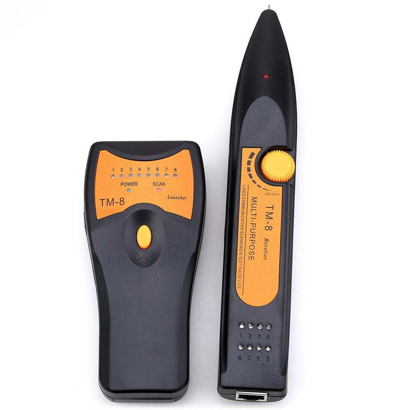RJ45 RJ11 BNC Telephone Wire Tracker Network LAN Ethernet TV Cable Electric Wire Line Finder Toner Tracer Tester TM8
