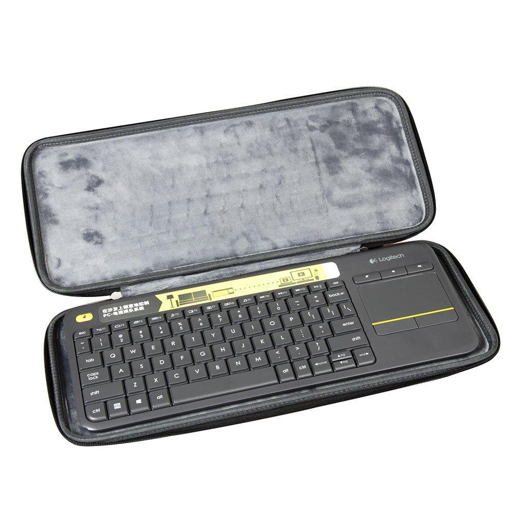 Hermitshell Hard Travel Case Fits Logitech K400 920-007119 Plus Wireless Touch Keyboard PU case