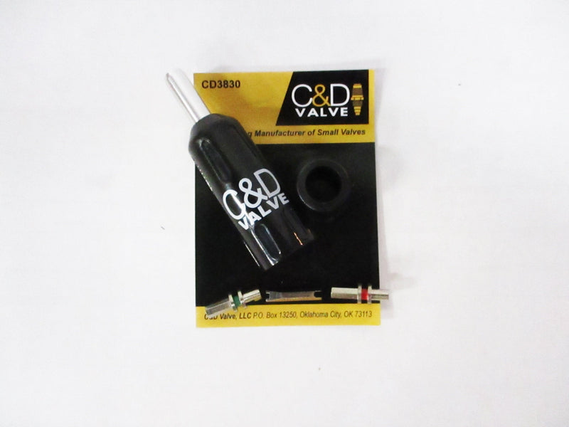C&D Valve CD3830 Universal Locking Cap Removal Tool with 3 Bits 1