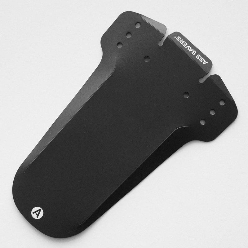 Ass Savers Mudder, Bicycle Mudguard, Fork Mounted Front Mudguard, Easy Zip Tie Mounting, Lightweight, Regular, Compatible for All Tire Widths w/Wheel Sizes 26" to 29", Prefolding Black